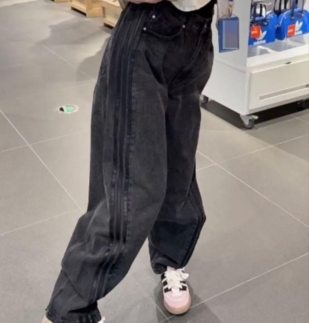 新品25】ADILENIUMシーズン3 バナナフィット ウォッシュドデニムパンツ
