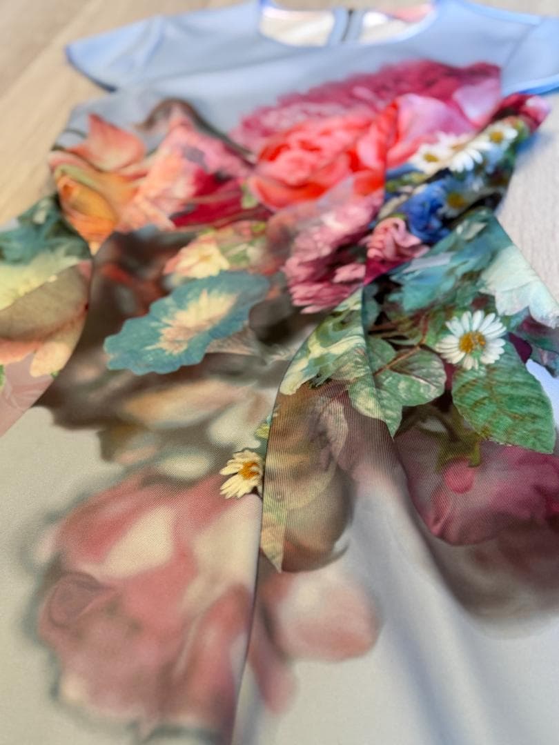 美品 Ted Baker 花柄 ワンピース フレア サイズ2