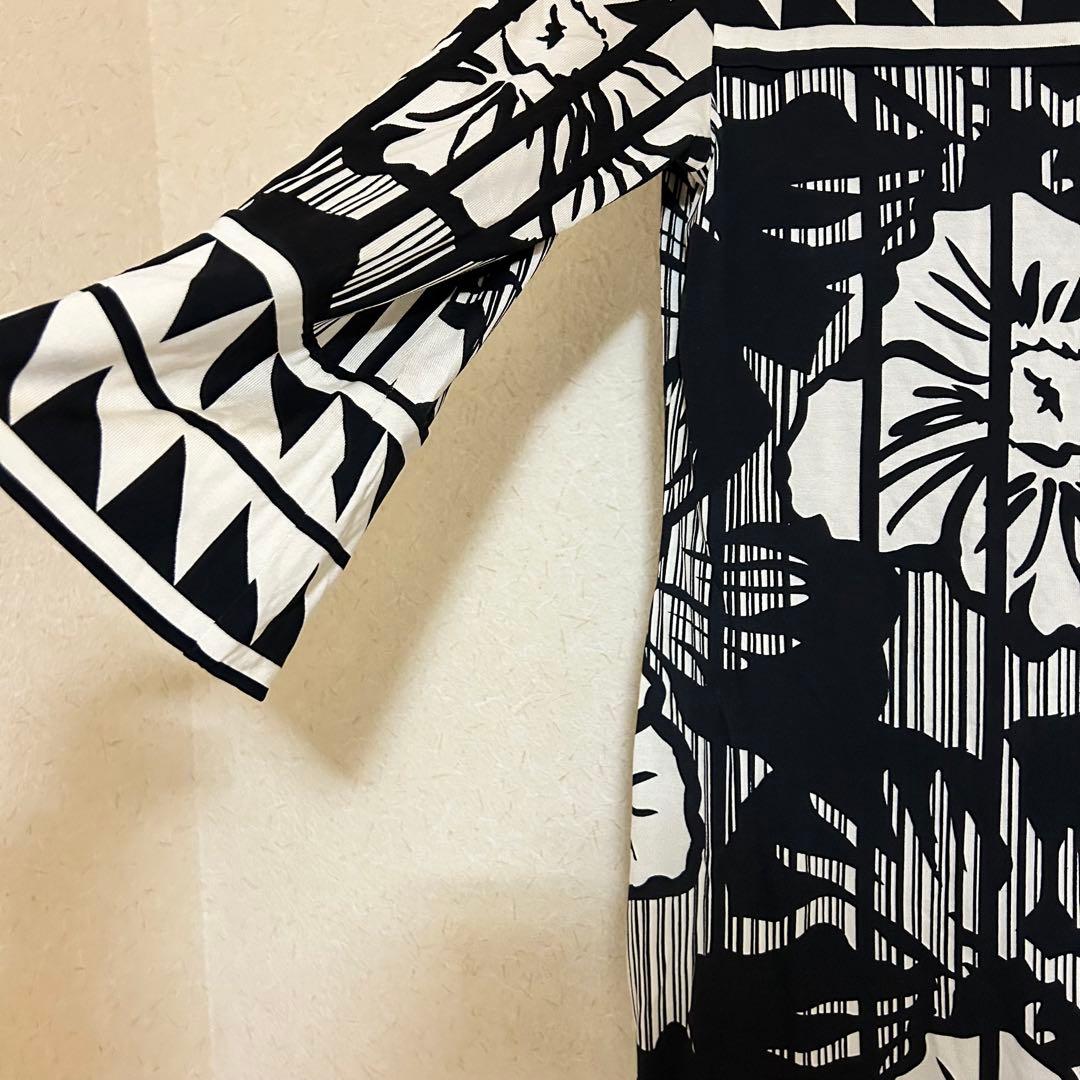 DIANE von FURSTENBERG シルク100% 花柄 膝丈ワンピース