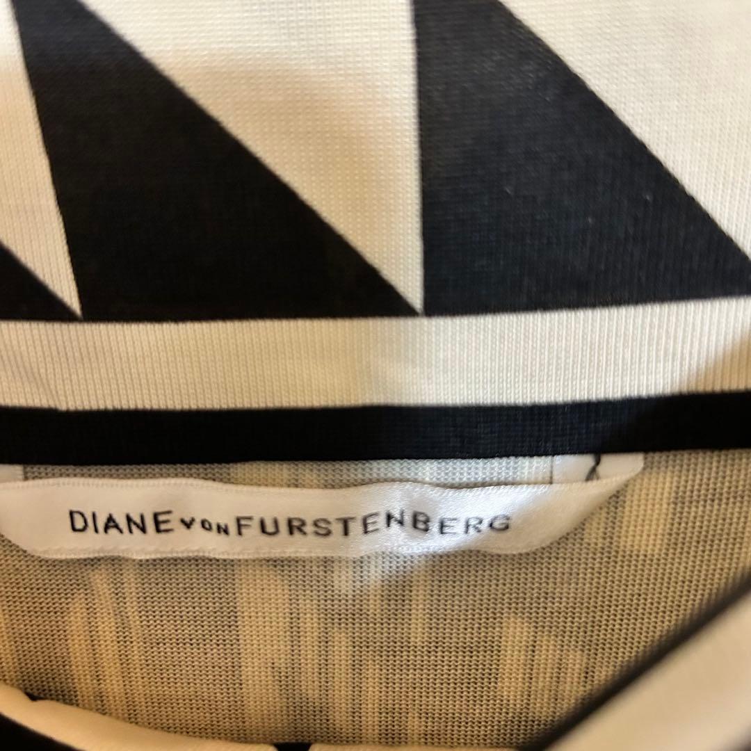 DIANE von FURSTENBERG シルク100% 花柄 膝丈ワンピース