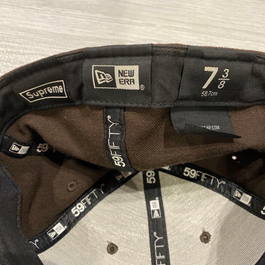 Supreme 59FIFTY ブラウン キャップ 7 3/8