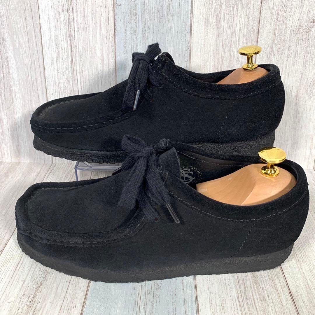 ✨人気✨クラークス CLARKS ワラビー【24.5】ブラック スエード