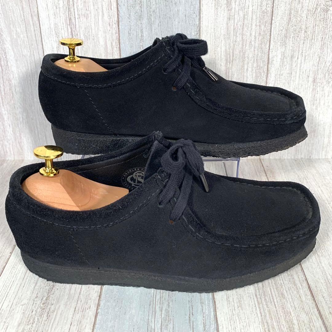 ✨人気✨クラークス CLARKS ワラビー【24.5】ブラック スエード