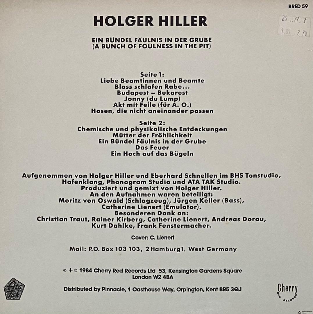 洋楽 Holger Hiller Ein Bundel Faulnis In Der