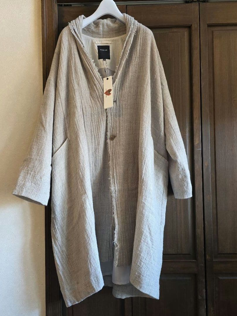 新品 57,200円 パドカレ リファインガーゼユーロMIXウールコート