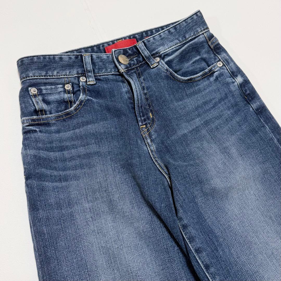 美品　RED CARD　35th Anniv. Wide　ワイドデニム　22