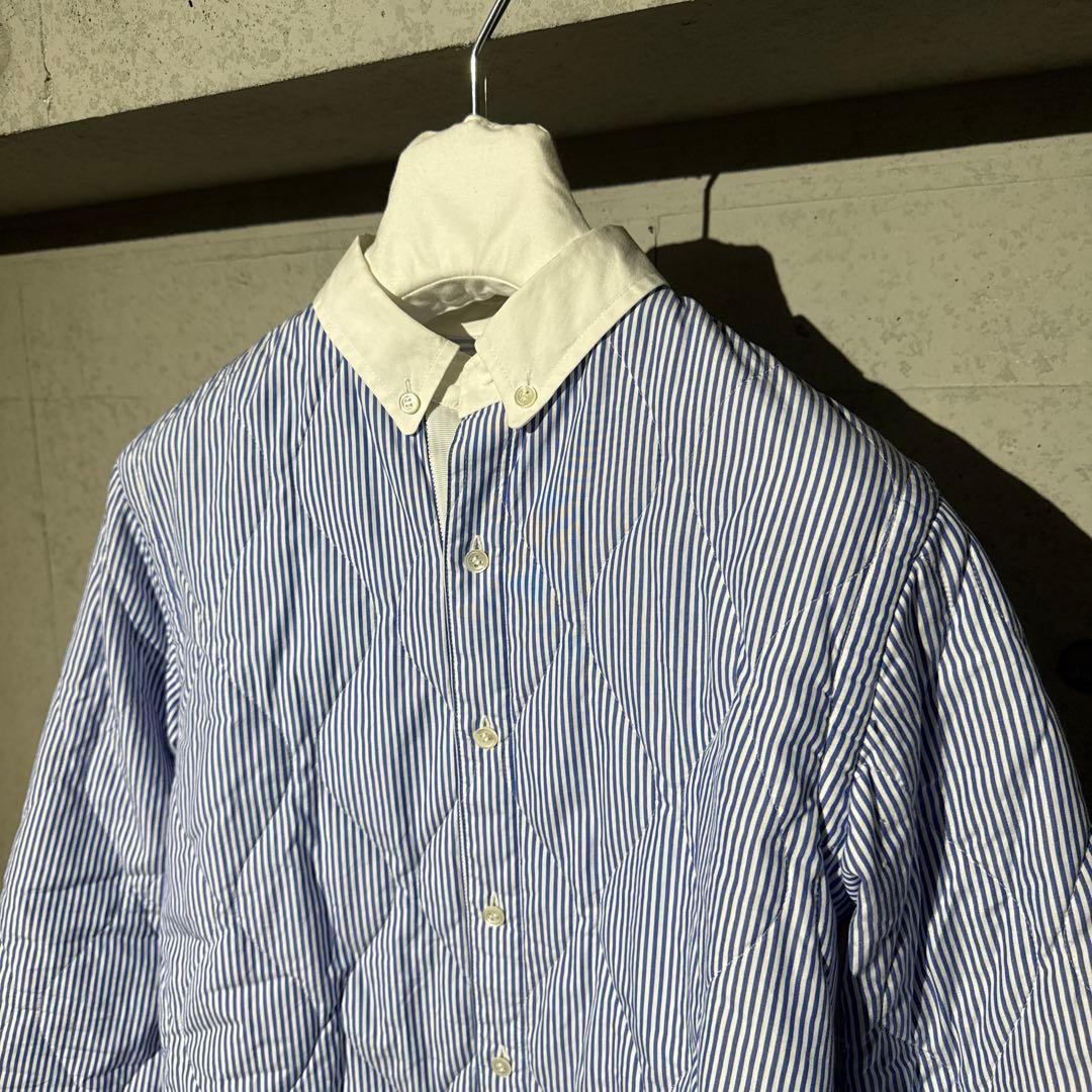sacai Quilted Shirt Jacket キルティング ストライプM