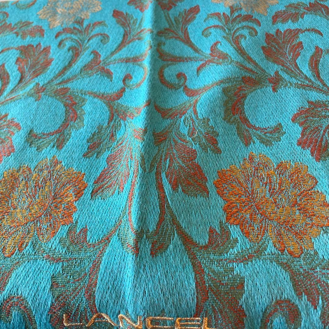 L ANCE L シルクwool ストール　横68縦120㎝　房約6㎝