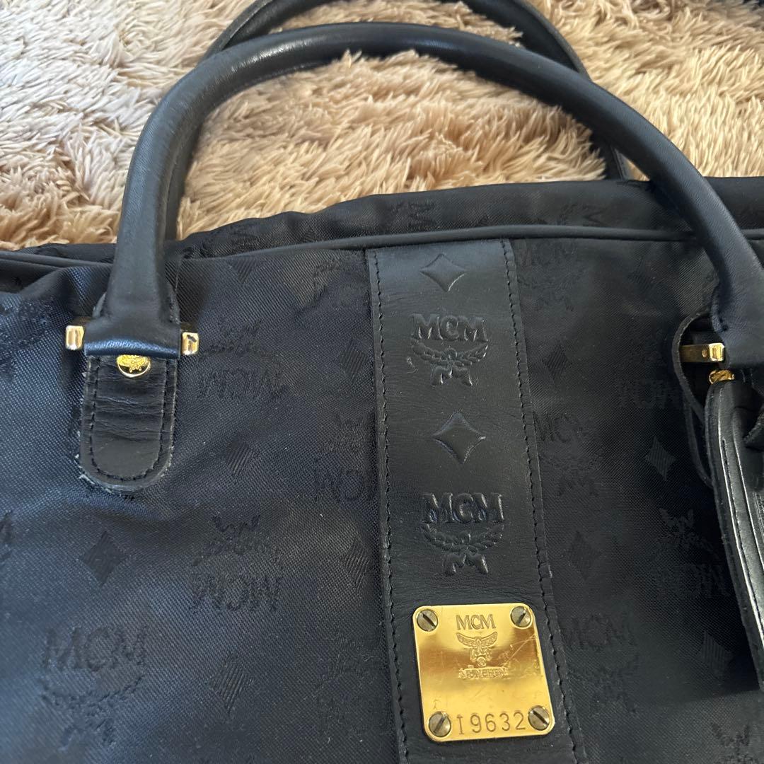 MCM ブラック ボストンバッグ☆ヴィンテージ