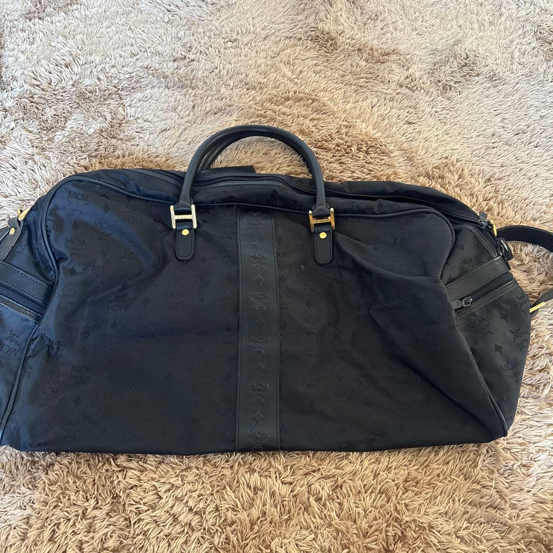 MCM ブラック ボストンバッグ☆ヴィンテージ