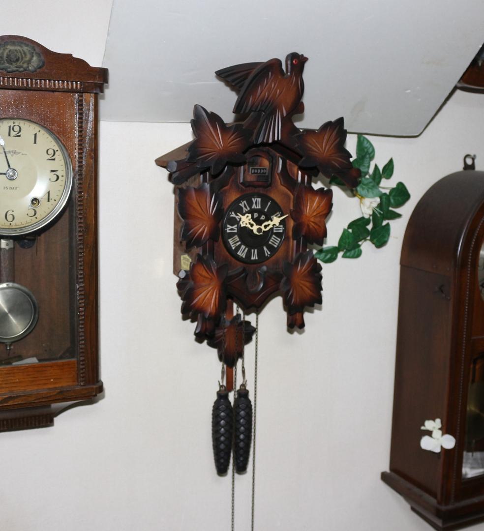 可動品 TEZUKA CLOCK poppo 鳩時計 分銅式 #103 掛時計