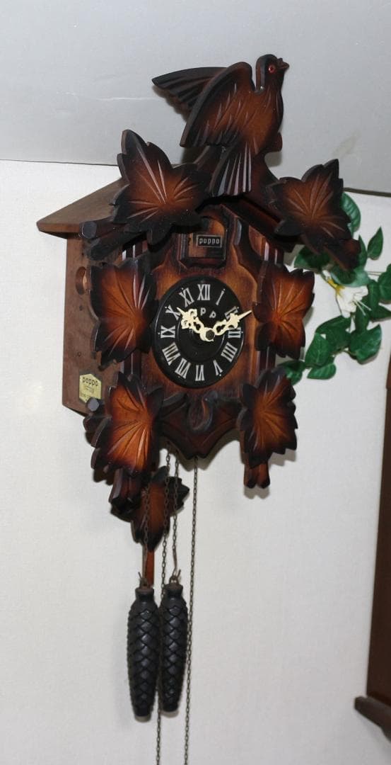 可動品 TEZUKA CLOCK poppo 鳩時計 分銅式 #103 掛時計