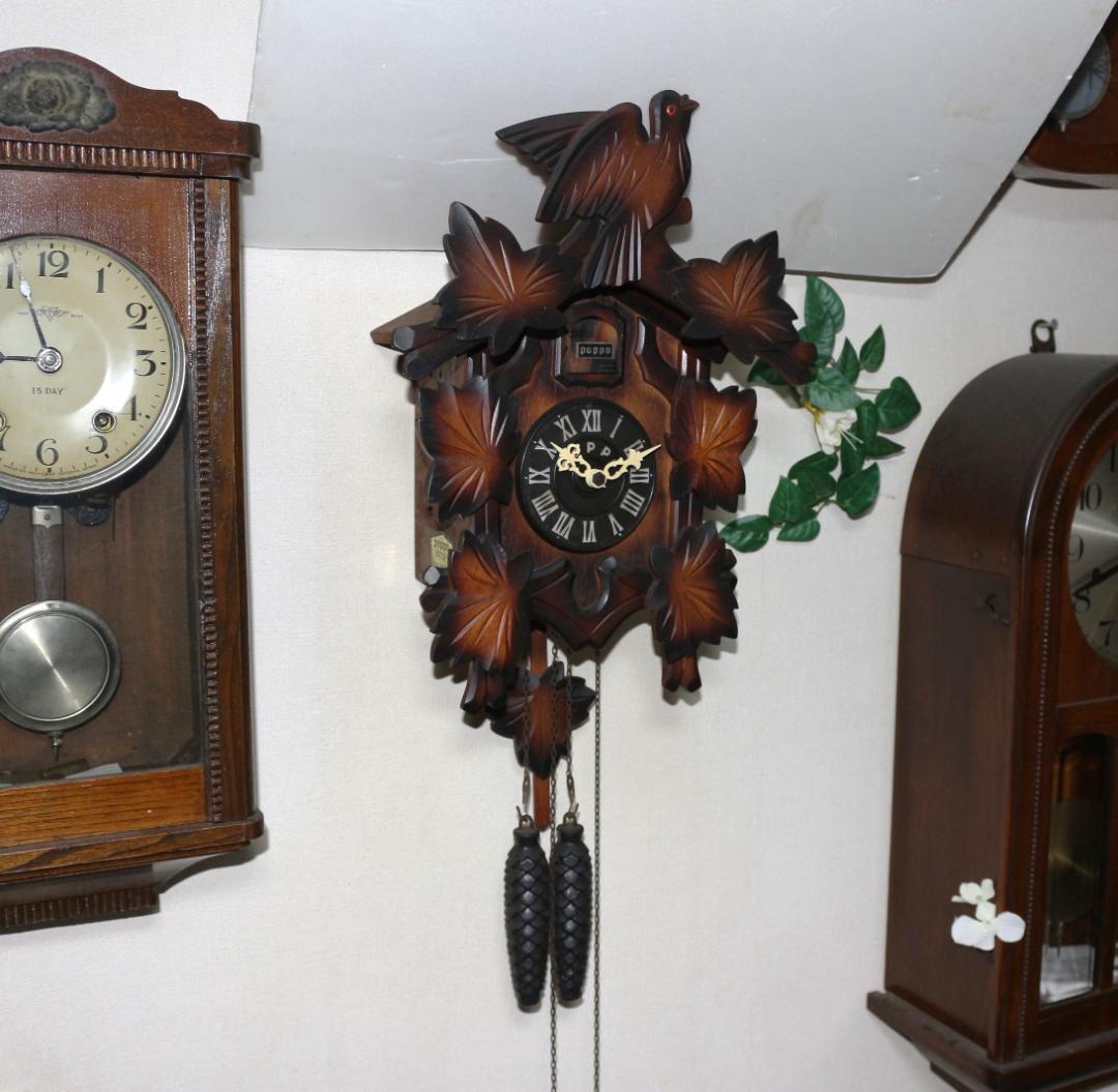 可動品 TEZUKA CLOCK poppo 鳩時計 分銅式 #103 掛時計