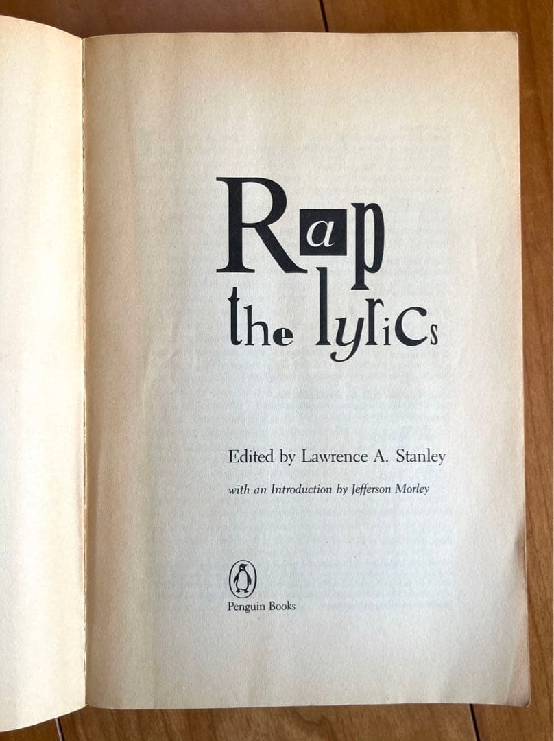 「 RAP The Lyrics」1992
