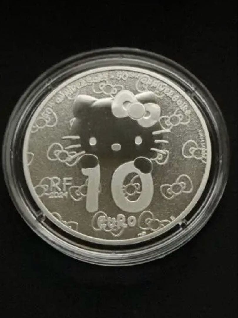 【5000枚限定】ハローキティ 50周年記念 銀貨 2024年 フランス パリ