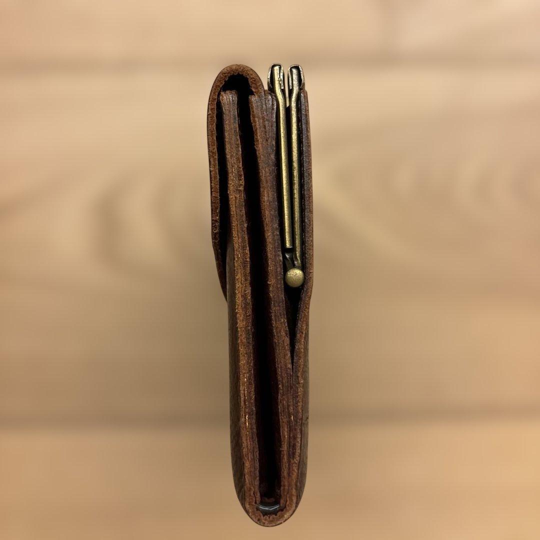 IL BISONTE イルビゾンテ　ブラウンレザー 二つ折り財布