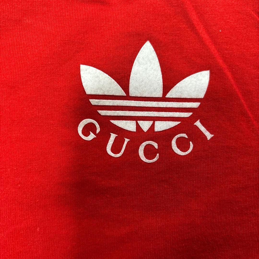 GUCCI adidas コラボ　赤　長袖ワンピース