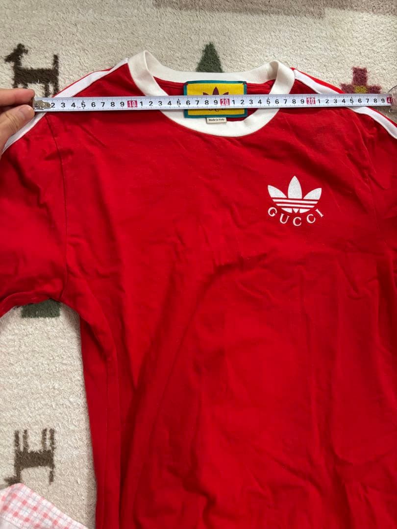 GUCCI adidas コラボ　赤　長袖ワンピース