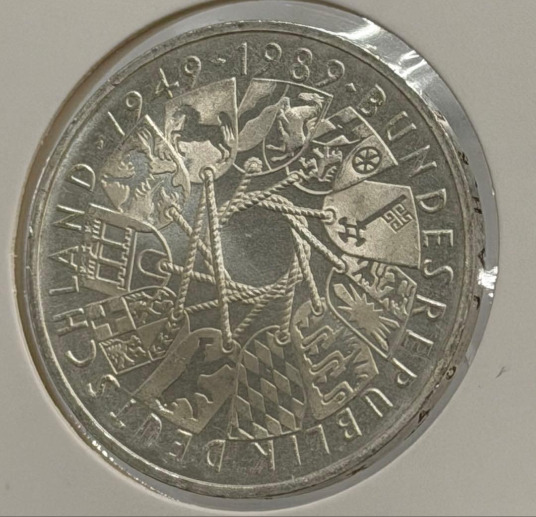 1989年ドイツ連邦共和国建国40周年10マルク記念銀貨 ハイグレード