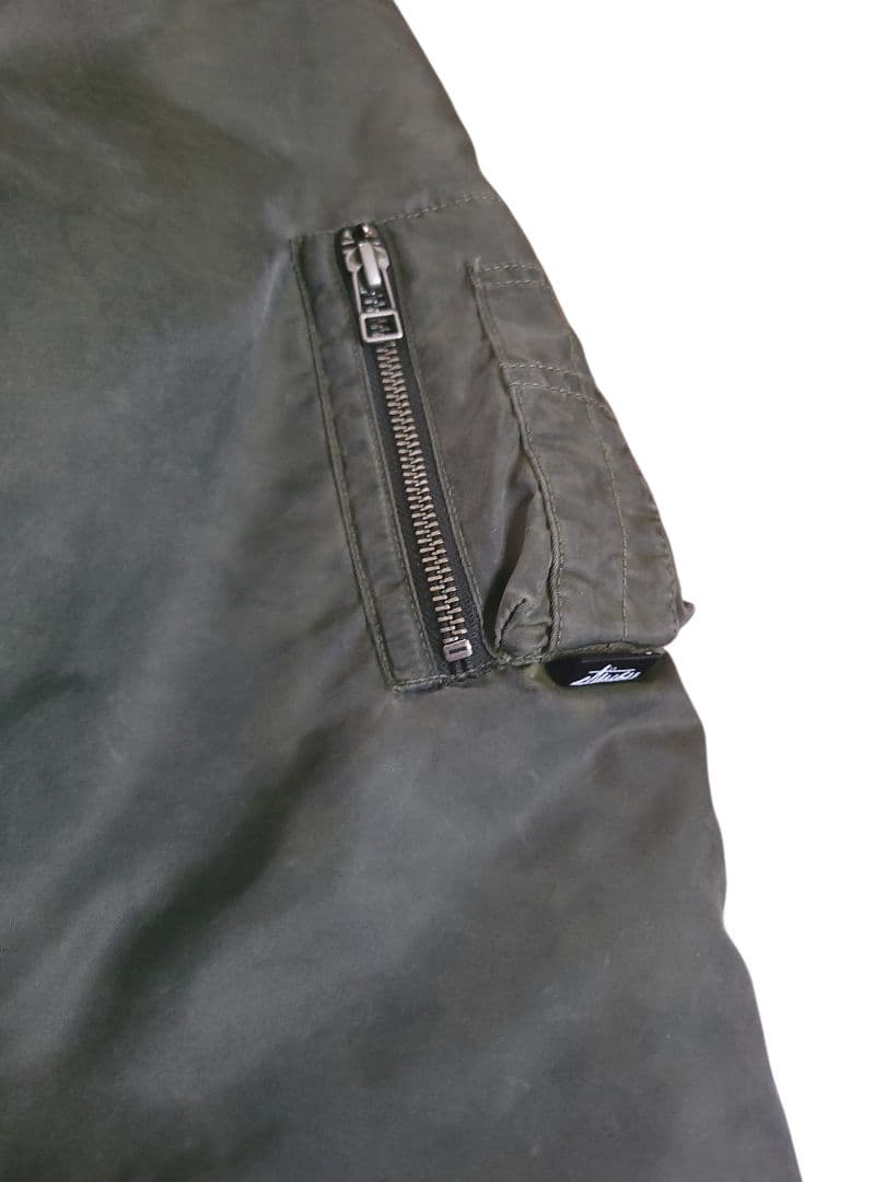 00s OLD STUSSY MA-1 ガーメントダイ ボンバージャケット