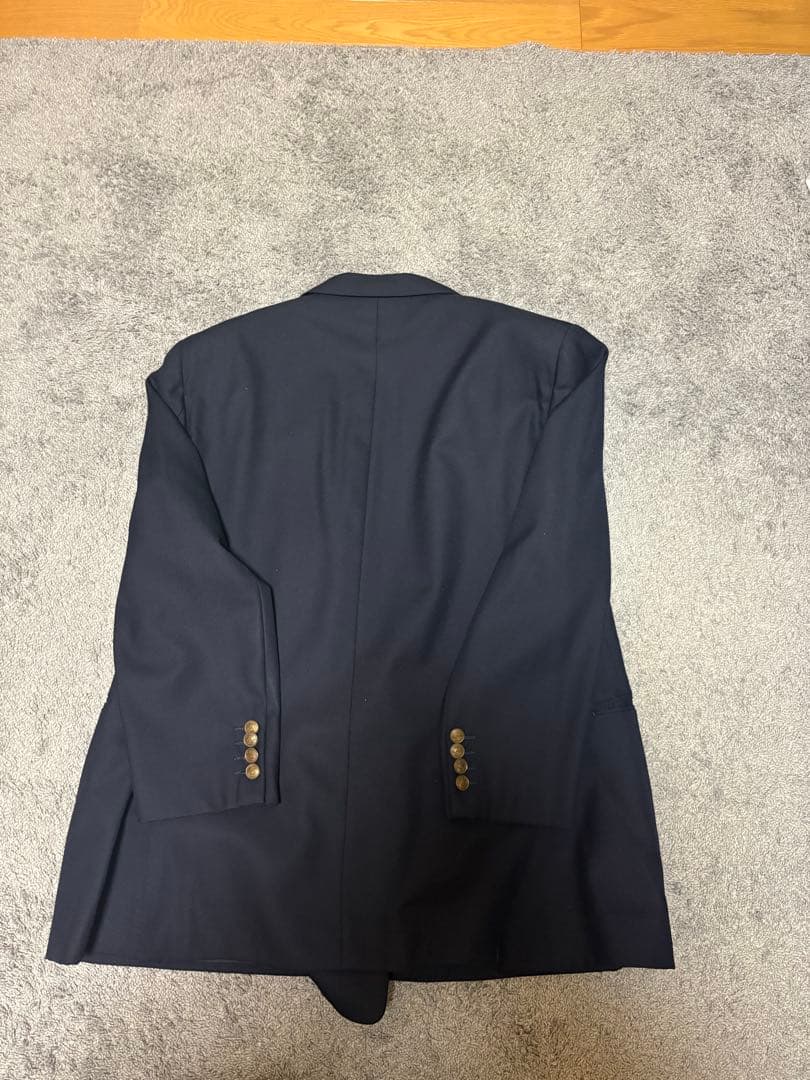 【美品】Burberry セットアップ　金ボタン　裏地シャドーホース柄