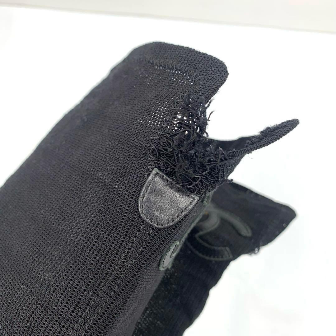 CHANEL サイズ表記「36 1/2C」ストレッチメッシュ　ニーハイブーツ　袋