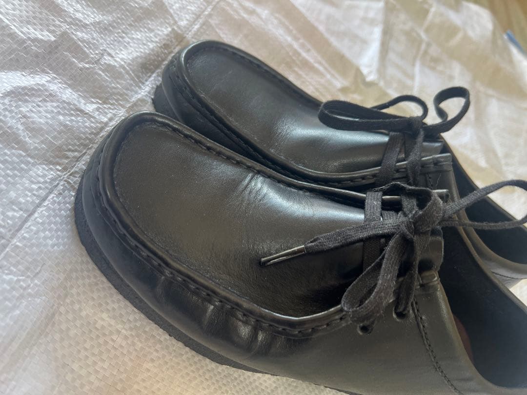 クラークス Clarks ワラビー ブラックレザー UK6.5 24.5センチ