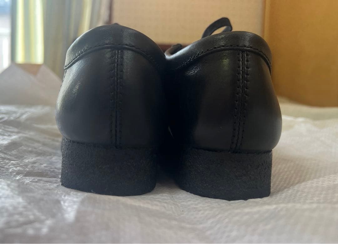 クラークス Clarks ワラビー ブラックレザー UK6.5 24.5センチ