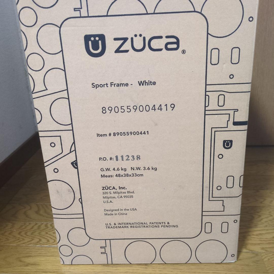 ZUCA ピンク柄 キャリーバッグ　フレーム白