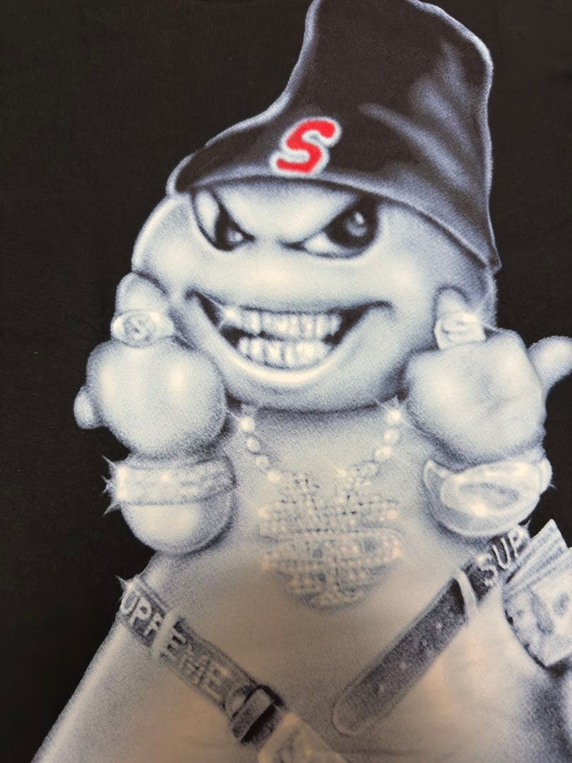 Supreme man Tee Black Sサイズ