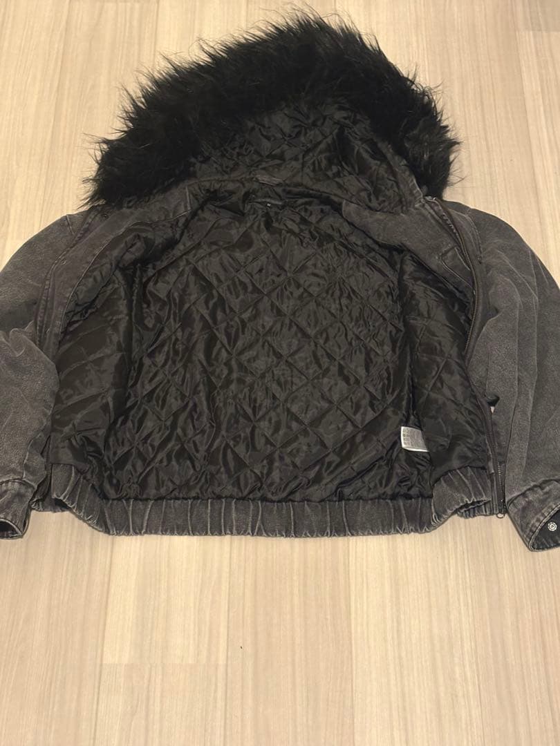 ファー付きジャケットZIP 短丈 y2k 00s archive