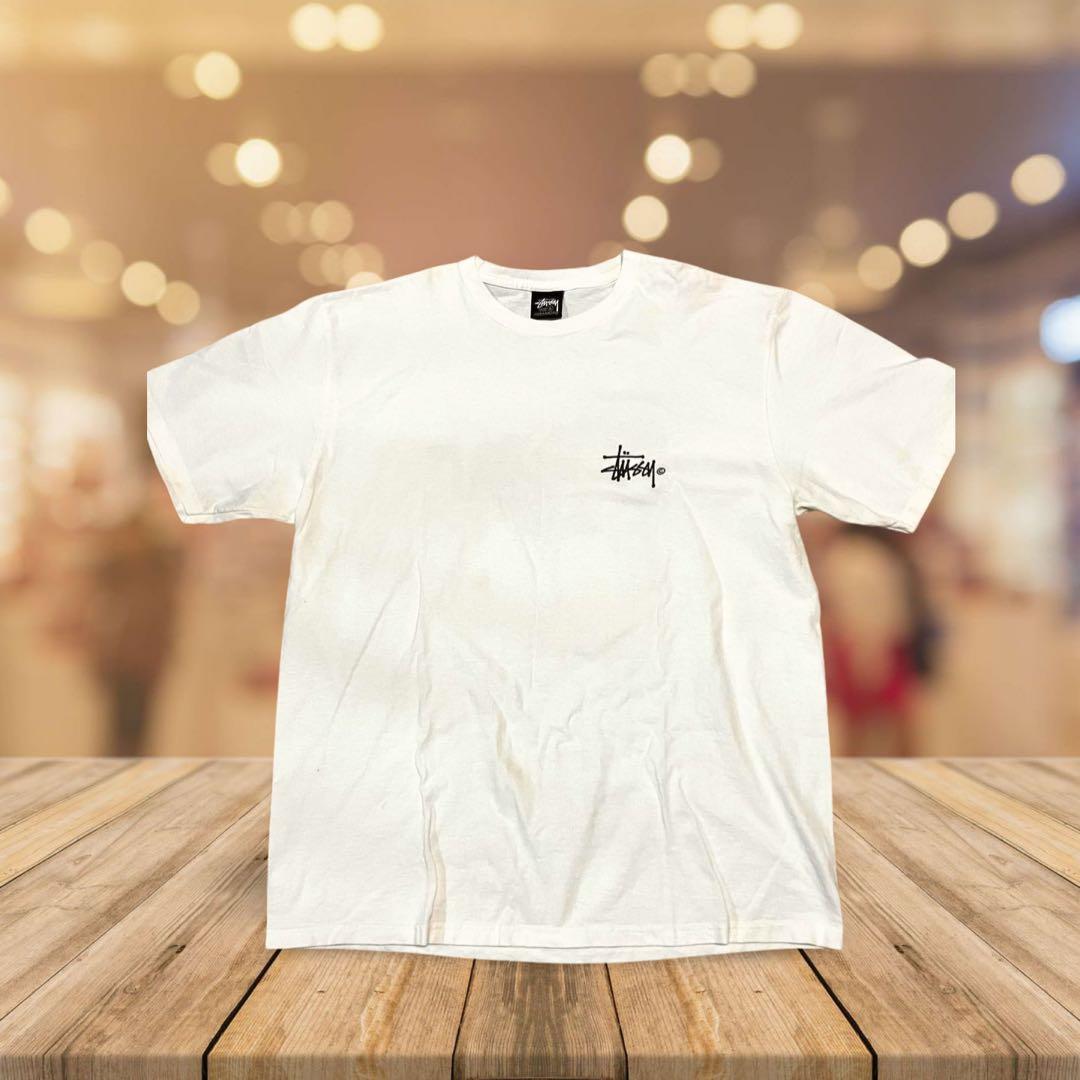 ステューシー　Stüssy グラスフェッド　グラフィック TシャツL 白