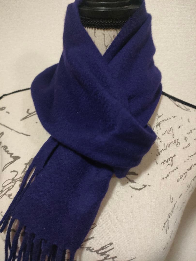 d20 超美品　Chloe　クロエ　マフラー　カシミヤ100　ロロピアーナ　紫