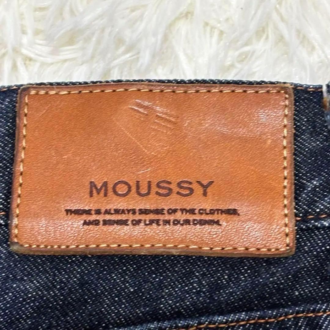 MOUSSY マウジー MVS フレアデニム 25濃紺　ネイビー　ジーンズ