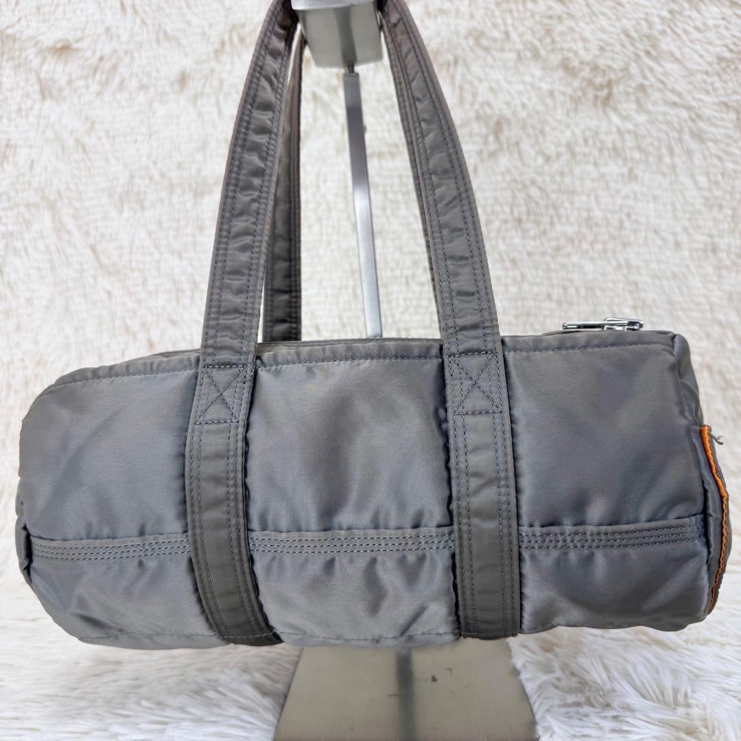 PORTER タンカー ミニボストン ドラムバッグ シルバーグレー S