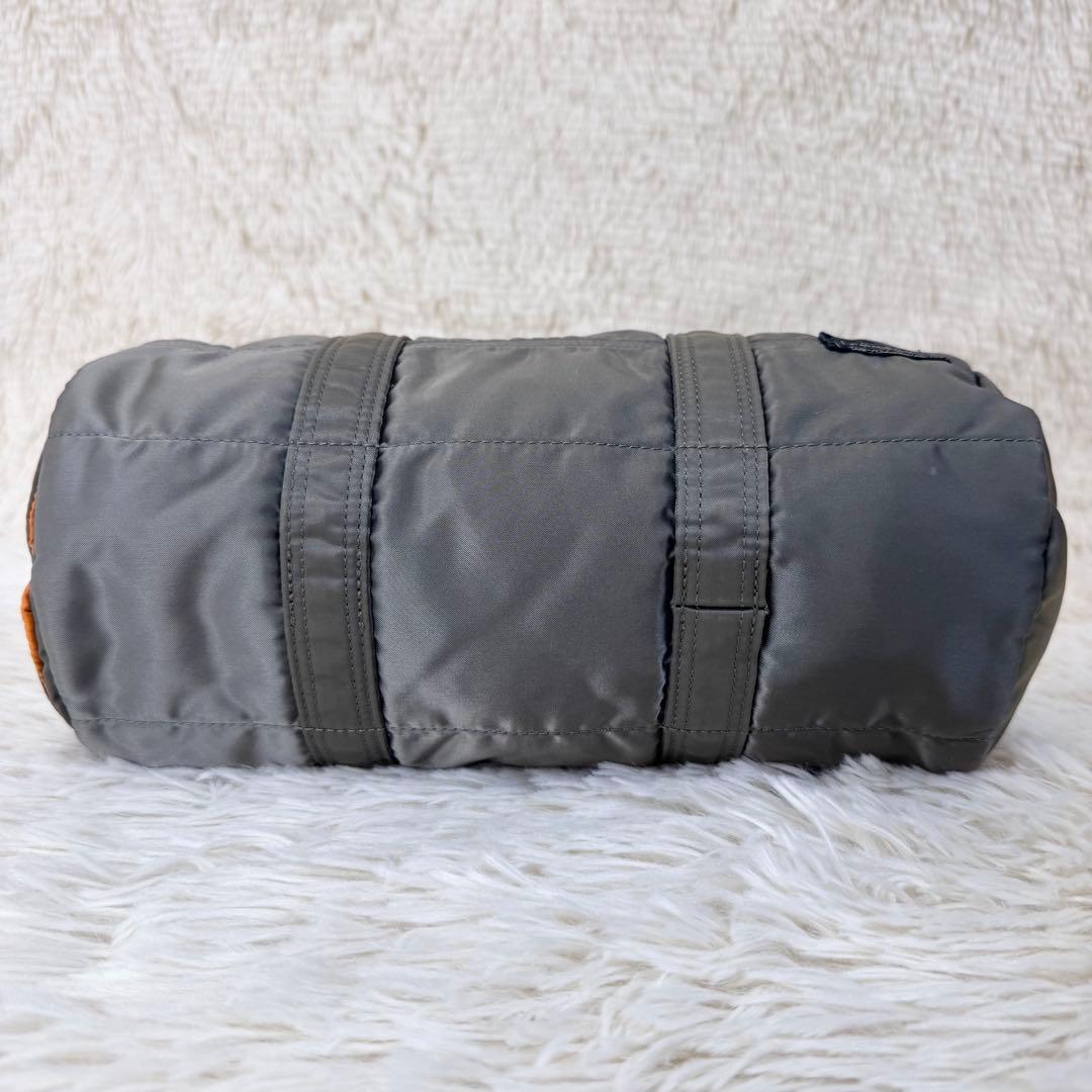 PORTER タンカー ミニボストン ドラムバッグ シルバーグレー S