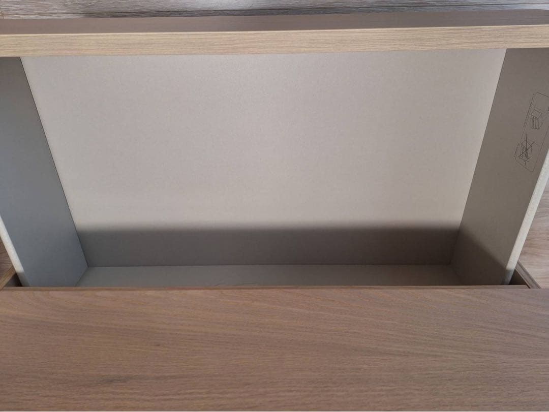 IKEA MALM 3段チェスト　ホワイトステインオーク　1/3