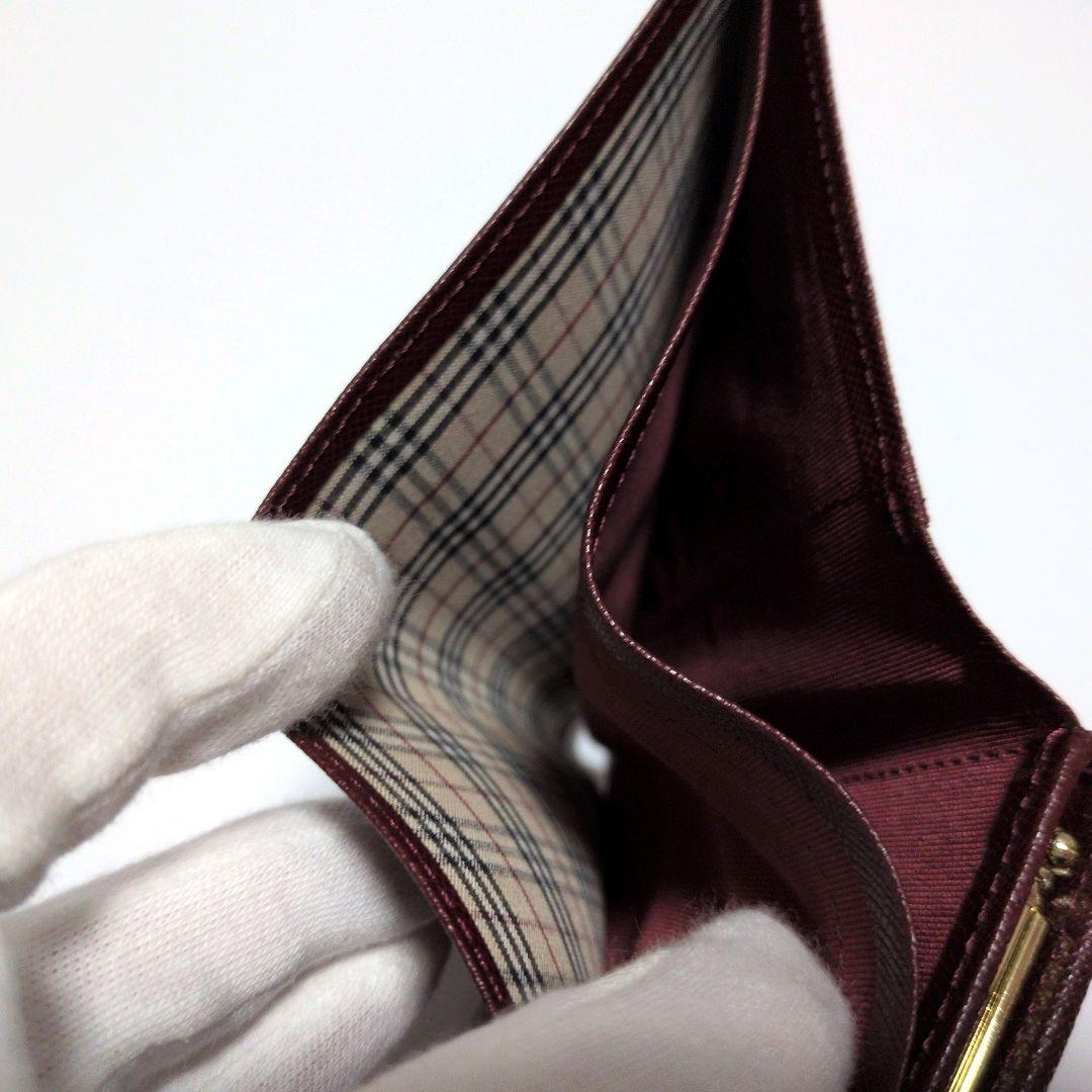ms.もみのぎんし　BURBERRY 　ノバチェック　がま口　折り財布
