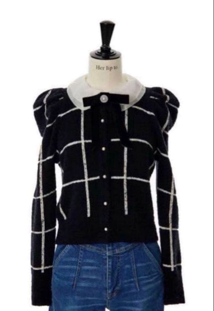 トップス Herlipto Crillon Boucle Cardigan S