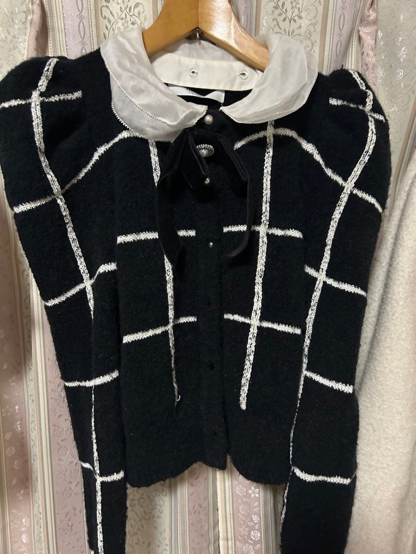 トップス Herlipto Crillon Boucle Cardigan S