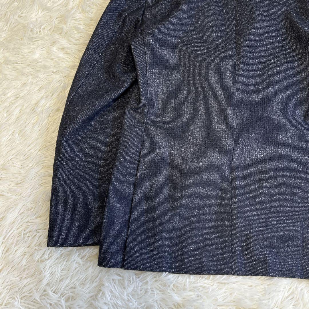 美品✨ラルディーニ カシミヤ デニム調 ブートニエール ジャケット M相当