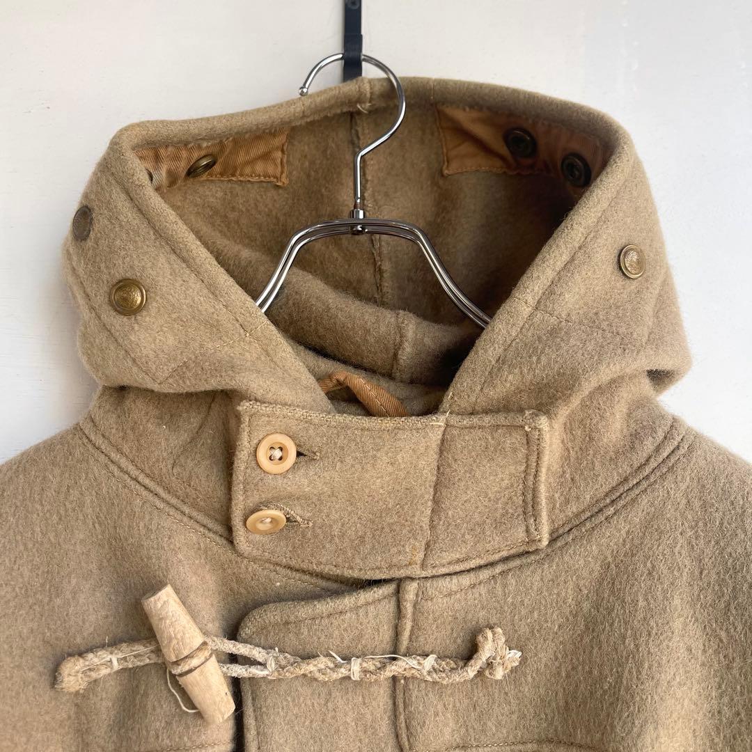 30s 40s  Navyダッフルコート イギリス軍 ユーロ 古着