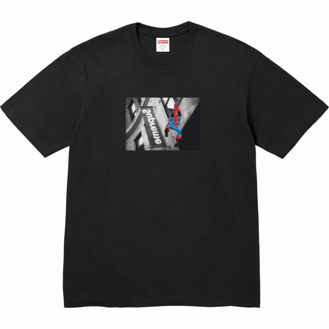 Supreme x Spider-Man Tee シュプリーム Tシャツ 黒 M