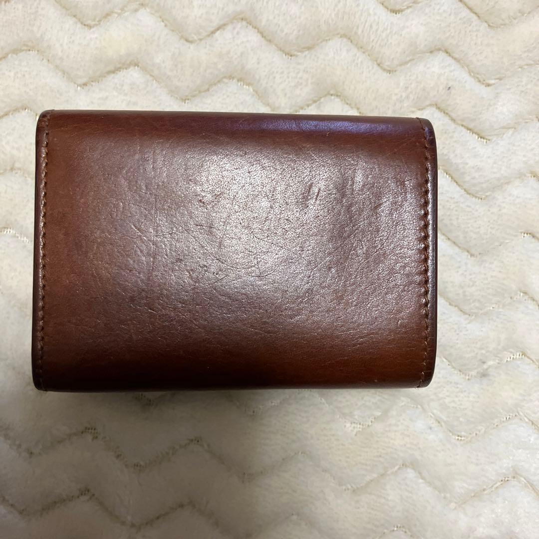 サンローラン　タイニー　ウォレット　三つ折り財布　レザー　コンパクトウォレット