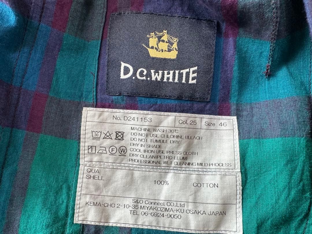 D.C.WHITE マドラスチェック Comfortable Jacket 46