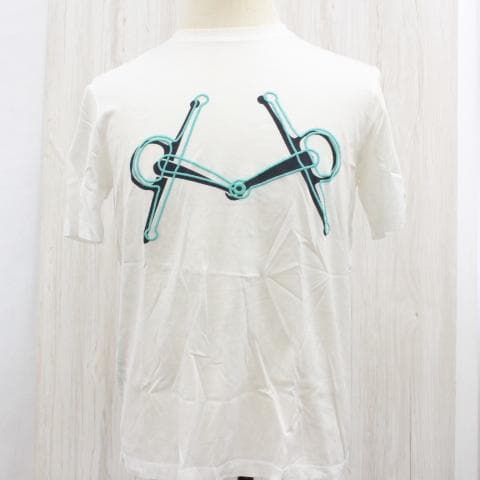 ◇HERMES ホースビット 刺繍Tシャツ メンズ S
