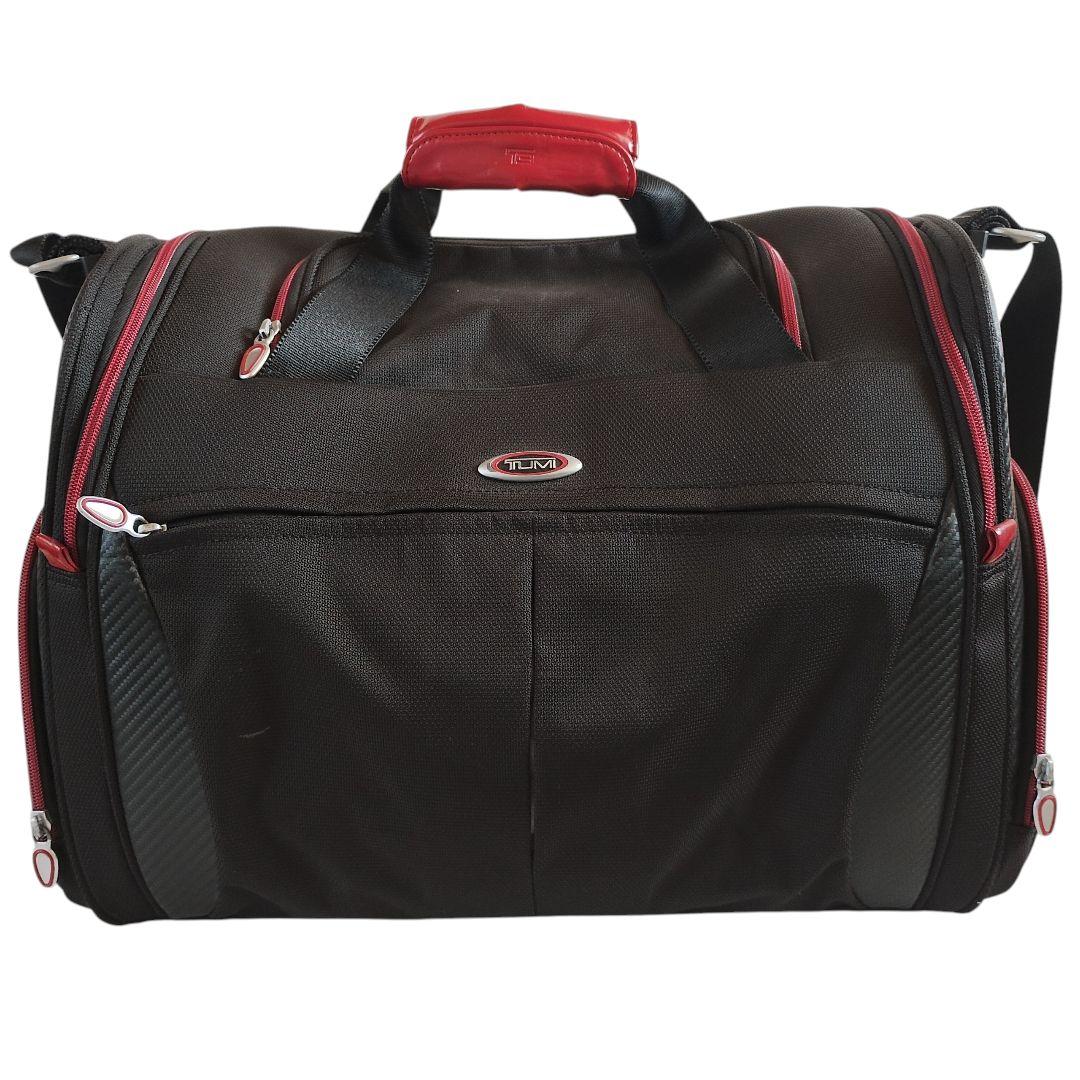 TUMI ボストンバッグ デカロゴ ゴルフ 旅行 出張 遠征 大容量 ブラック