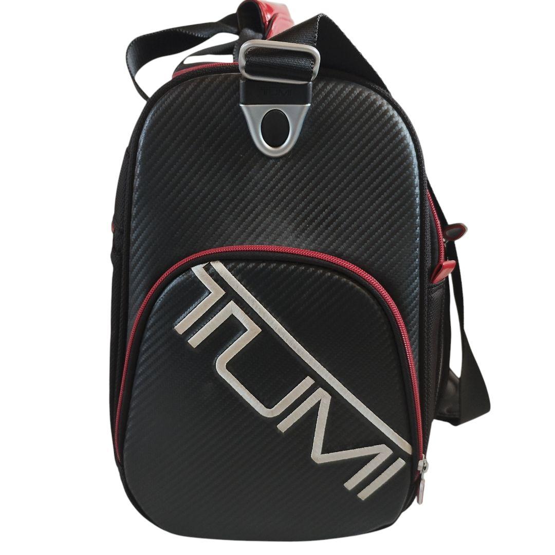 TUMI ボストンバッグ デカロゴ ゴルフ 旅行 出張 遠征 大容量 ブラック