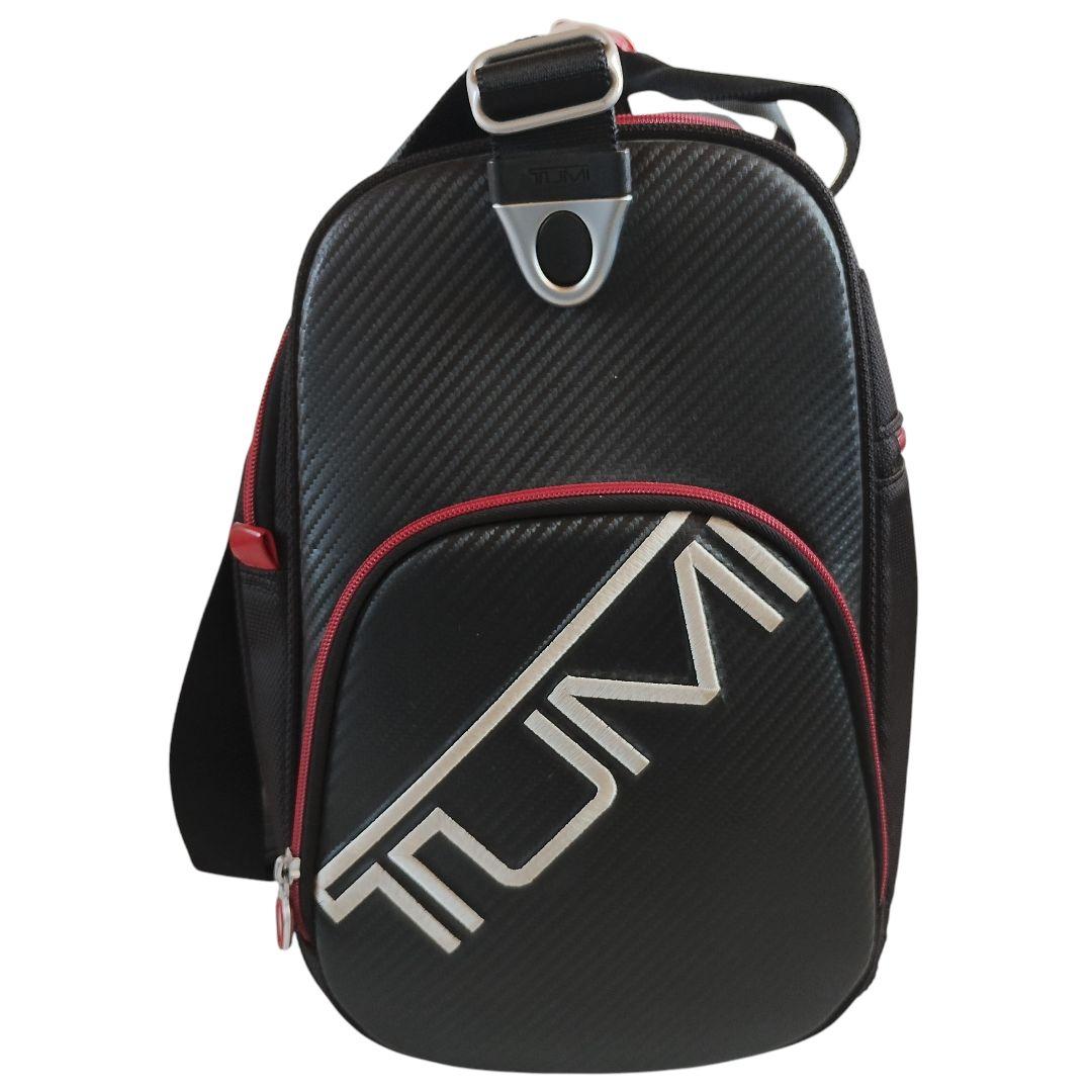 TUMI ボストンバッグ デカロゴ ゴルフ 旅行 出張 遠征 大容量 ブラック