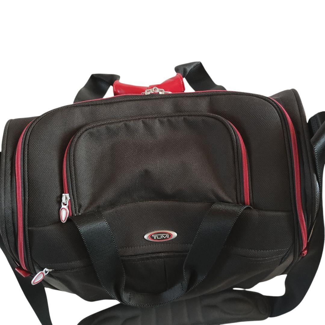 TUMI ボストンバッグ デカロゴ ゴルフ 旅行 出張 遠征 大容量 ブラック